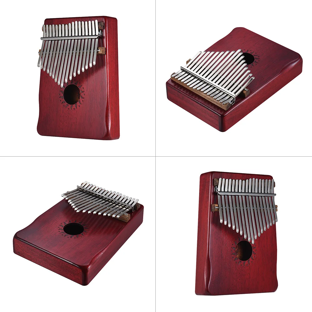 17 клавиш портативный калимба Mbira большой палец пианино красное дерево