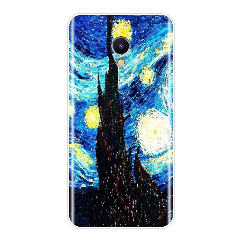 Мягкий чехол для телефона Meizu M6 M6S M6T M5 M5C M5S M3 M3S M2 силиконовый чехол-накладка Ван Гога для Meizu M2 M3 M5 M6 Note Coque