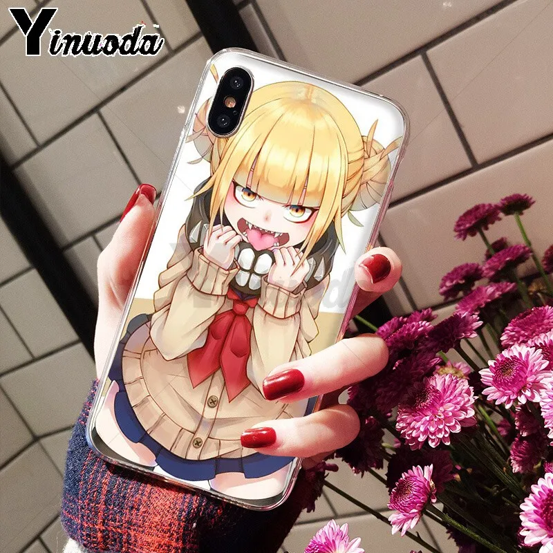 Yinuoda My hero academic химико Тога DIY Рисование чехол для телефона Apple iPhone 8 7 6 6S Plus X XS MAX 5 5S SE
