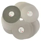 Алмазный шлифовальный диск 6 дюймов, зернистость 60-3000 #, с покрытием, плоский круглый диск, абразивное колесо для драгоценных камней, ювелирных изделий, стекла, 10 шт.