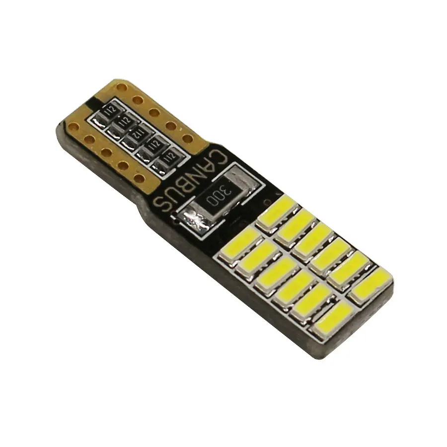 Автомобильные светодиодные лампы T10 W5W 194 168 24 светодиода 4014 SMD для габаритных