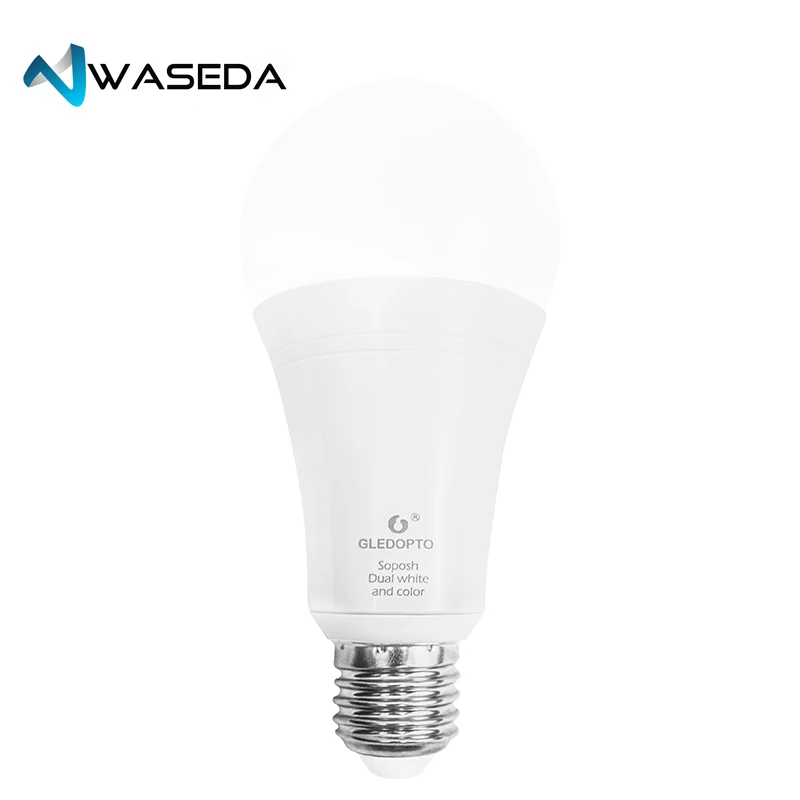 Васеда двойной RGBW 12 Вт светодиодная лампочка ZigBee RGB свет ww/cw AC100-240V ZIBEE ZLL звено