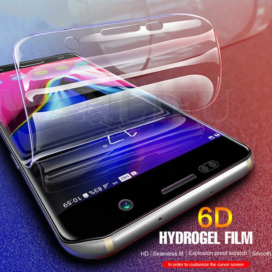 6D Передняя Мягкая силиконовая прозрачная пленка из ТПУ для Samsung Galaxy S10 Plus A7 A9 A8 A6 S9