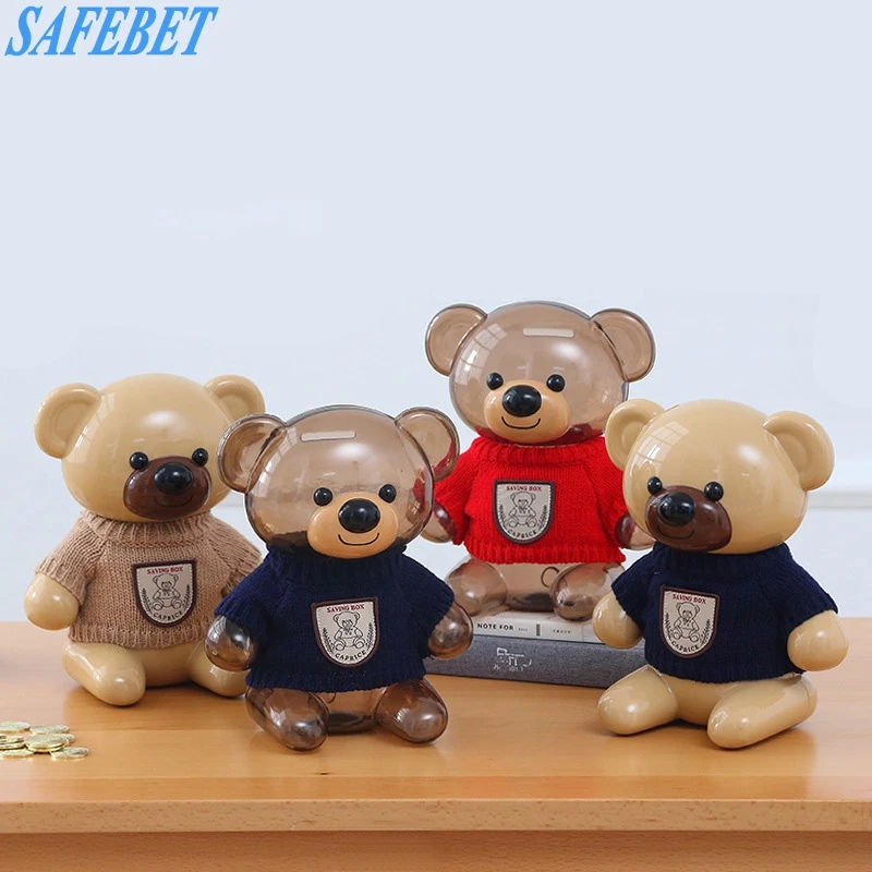 SAFEBET домашнее украшение мультяшная Детская копилка милый маленький пластиковый