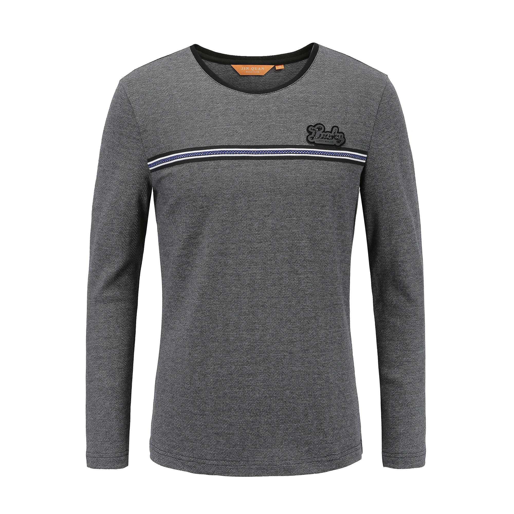 Men's t-shirt long-sleeved new slim men's shirt JQ18S007 | Мужская одежда