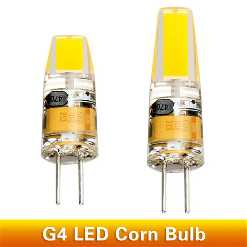 Мини G4 светодиодный светильник COB 3W6W DC/AC 12V с регулируемой яркостью 360 Угол луча