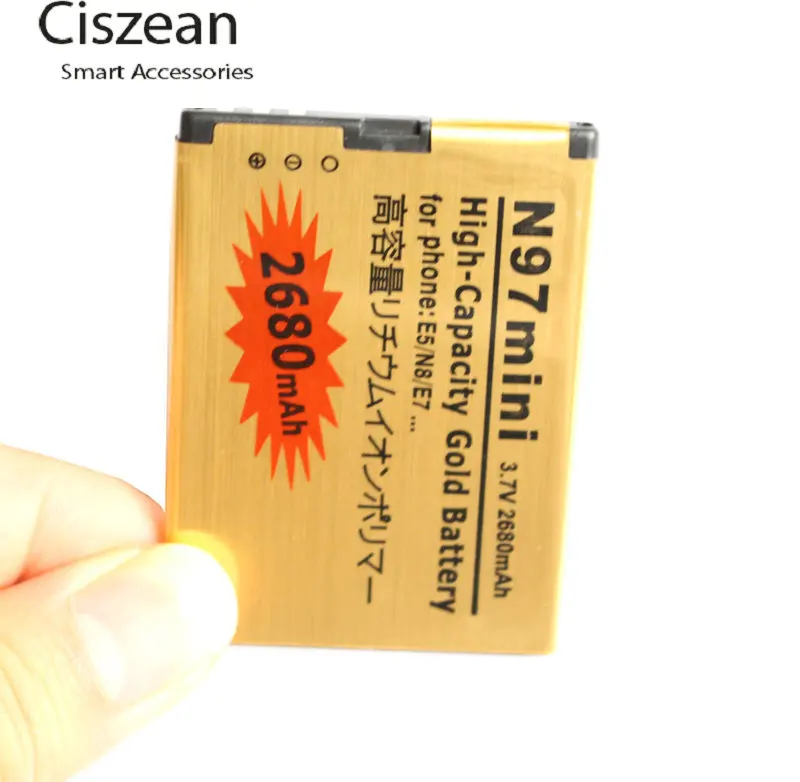 2680 мАч BL 4D BL4D Золотая сменная батарея для Nokia N97 Mini N8 00 E5 E7 803 808 T7 N803 702T E6 N5 00|battery
