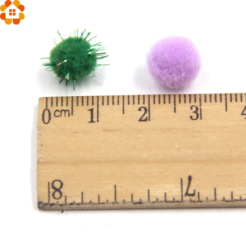 100 шт 10 мм много опций помпоны мягкие шарики-Помпоны ручной работы DIY домашний сад& свадебное украшение& Швейные аксессуары инструменты