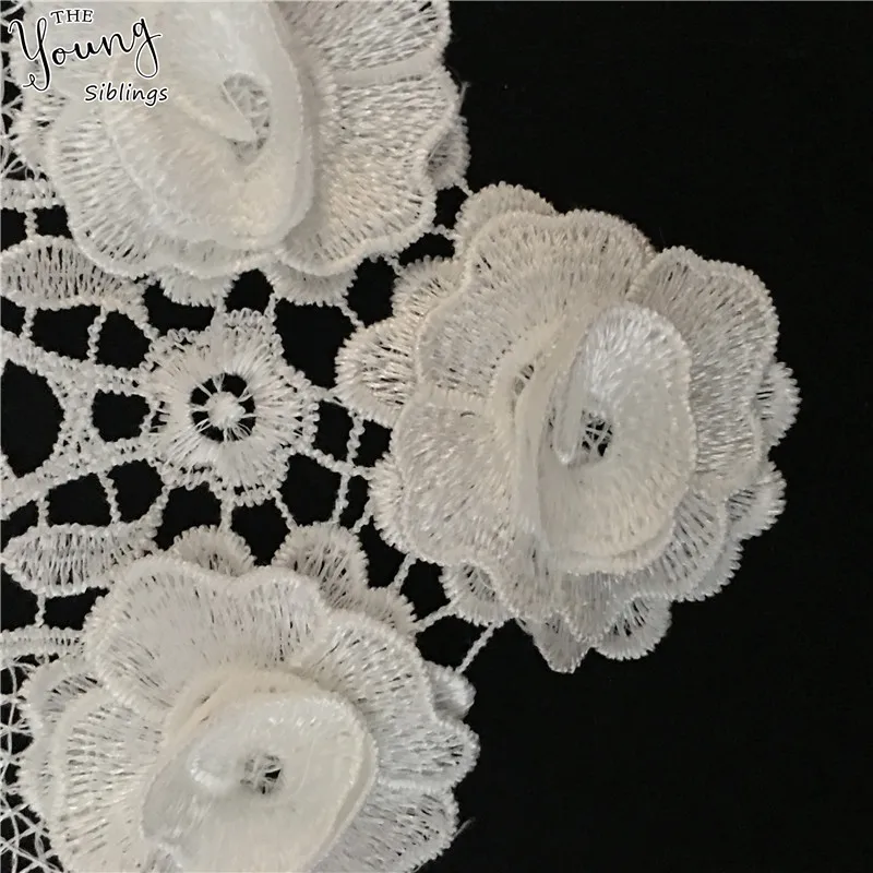 New arrive Flower Pattern Embroidered Neckline Lace Applique Collar Dress Fabric DIY Decorative Clothing Accessories | Дом и сад