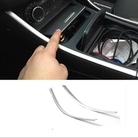 2pcs car styling middle control decoration article storage box sequins for mercede benz 2015 2017 b class accessories