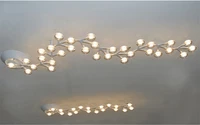 modern led plum blossom pendant light round suspension handing lamps fixture home decor for living room kitchen lights pa0141