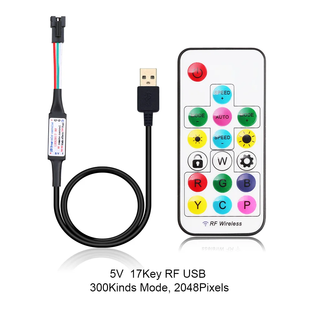 5-24 В ws2811 ws2812 контроллер Bluetooth музыка Wifi контроллер RF мини пиксель контроллер для светодиодной полосы ws2812 SP110E SP107E