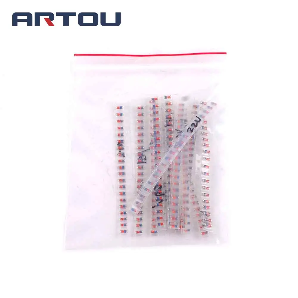 14 kindsx20 шт. = 280 SMD Диод Зенера 1206 LL34 1/2 Вт 0 5 2 в 3 В 9 4 7 1 и т. Д.|smd zener diode|zener diode1206 diode |