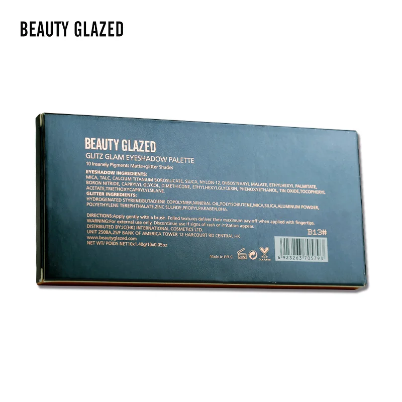 Beauty Glazed 10 оттенков пигментированные тени для век макияж Палитра блестящие