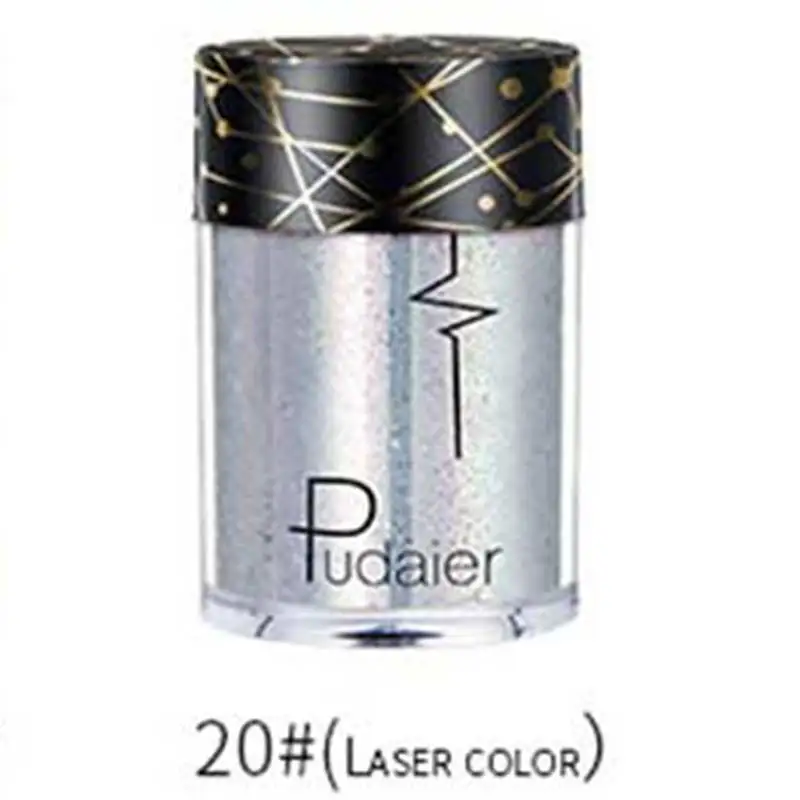 Pudaier Professional Glitter Shimmer Powder Pigment Eyeshadow Highlighter Beauty Makeup Shiny Body Glow Festival Party Cosmetic - Цвет: 20