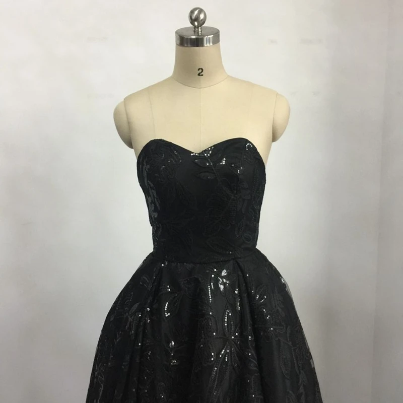 

New Arrival Black Lace Evening dress Ball gown Evening gowns 2020 Off the shoulder Backless Arabic Formal dress to party