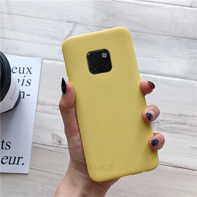 Чехлы для huawei mate 20 pro X mate20 lite 10 9 карамельных цветов Матовый Мягкий силиконовый