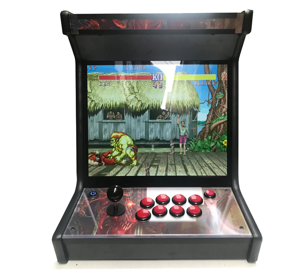 17 дюймов ЖК мини настольная машина с классическими играми pandora box 9 игра PCB/длинный джойстик/мини verticle Тип аркадная машина