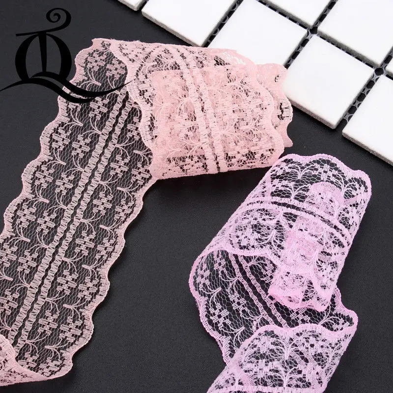 10Yard/Lot New Selling mix Colors High Quality Lace Ribbon Width 44MM DIY Embroidered Net Trim Fabric For Sewing Decoration - купить по