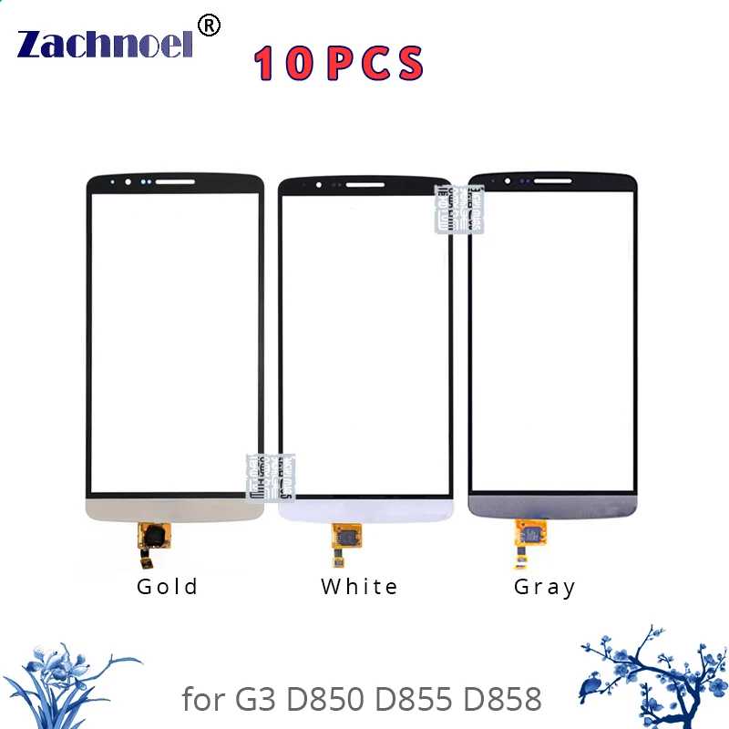 10 шт 5 &quotСенсорный экран для LG G3 D855 D850 планшета спереди Стекло объектив Сенсор