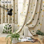 Прозрачные Занавески с геометрическим принтом NORNE, затемняющие занавески, вуаль для детей, гостиной, спальни, украшения