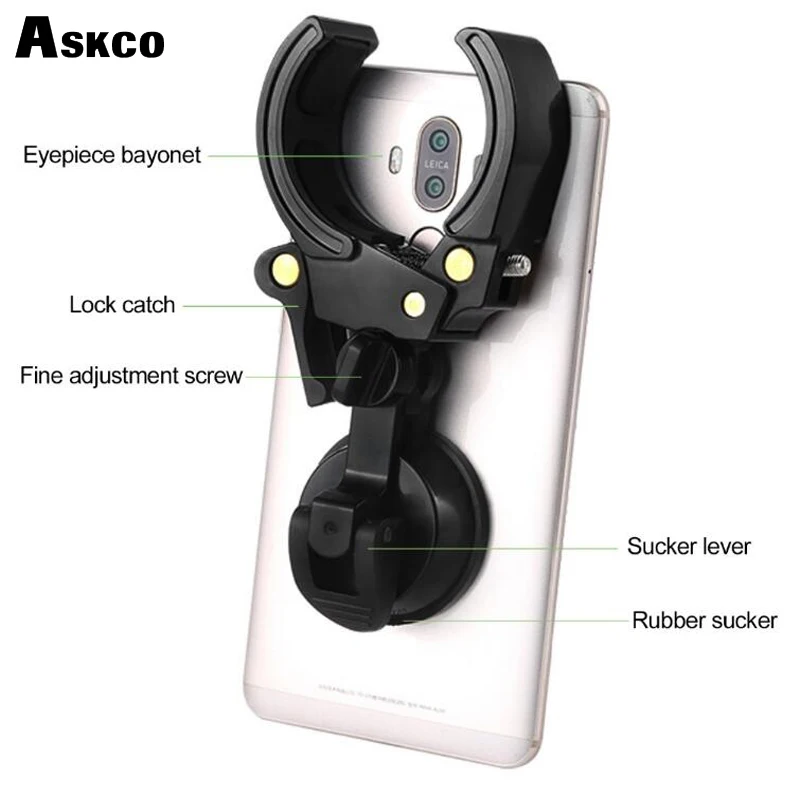 Askco Новый адаптер мобильного телефона для бинокулярного телескопа универсальный