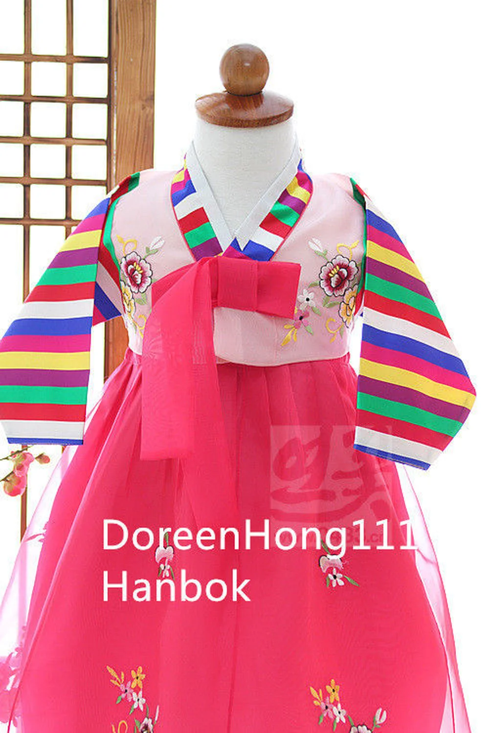 Korean Tradtional Girl Hanbok Dress 1st Birthday Party Dolbok | Тематическая одежда и униформа