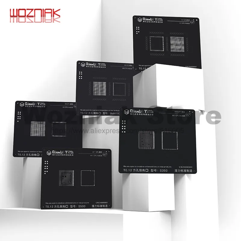 QIANLI 3D оловянный шаблон для посадки IPHONE A7 A8 A9 A10 A11 CPU верхний и нижний уровни