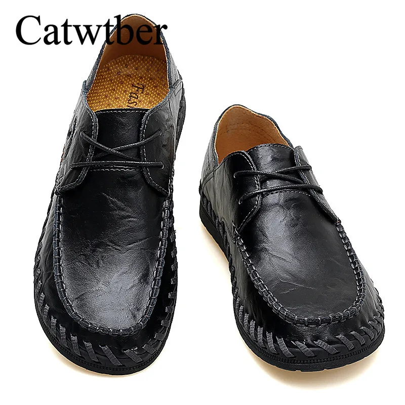 Catwtber ручной работы Туфли без каблуков водонепроницаемые мокасины бренд 2018