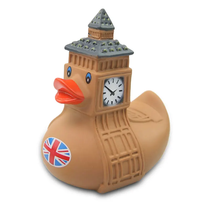 Креативная резиновая экологически чистая милая британская утка биг бен элизабет