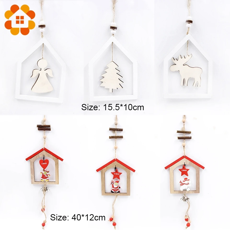 1 шт. красивые креативные деревянные Рождественские Подвески сделай сам поделки