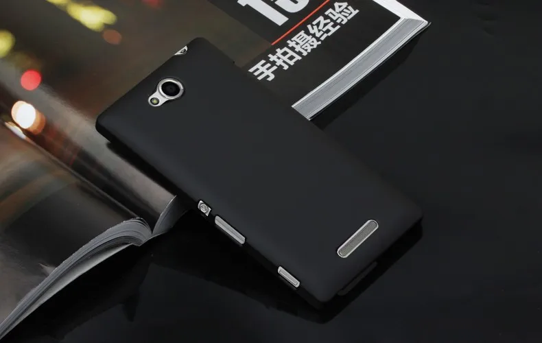 Матовая Пластик Coque 5.0For sony Xperia C2305 чехол для sony Xperia C2305 C двойной S39H телефона чехол-лента на заднюю панель