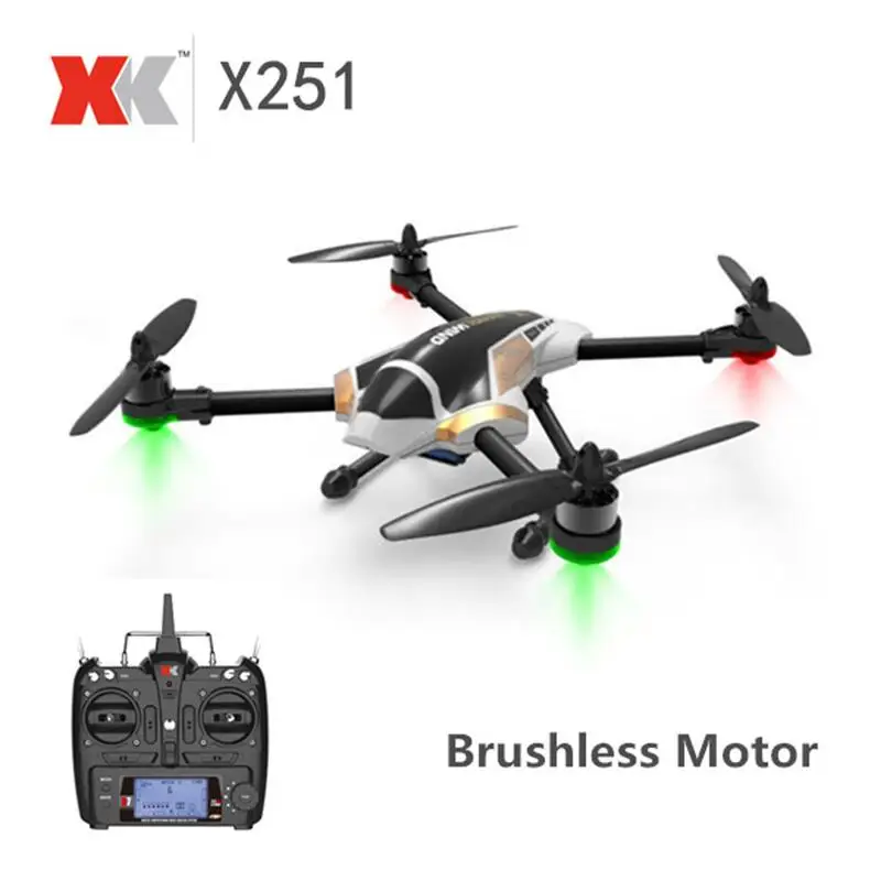 Оригинальный Квадрокоптер XK X251 с бесщеточным двигателем 4 канала 6 осей 3D