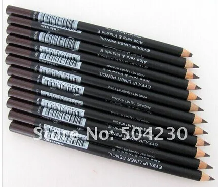 12 шт./лот брендовый карандаш для бровей коричневого или черного цвета подводка