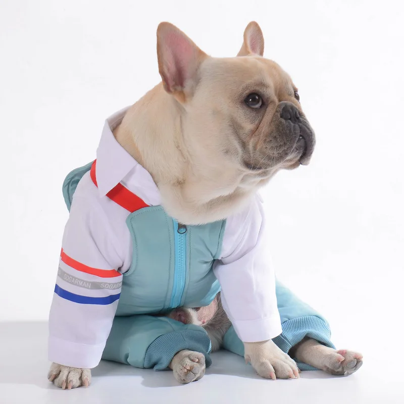 [MPK Dog зимняя одежда] Wongtim пуховик для французских Бульдогов и Мопсов, гетры