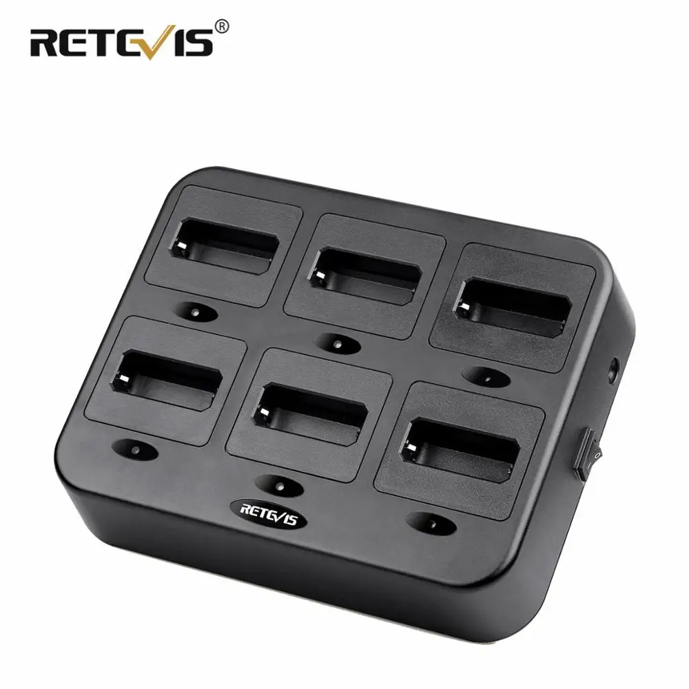 

Retevis RTC22 Six-Way Charger for RT622 RT22 RB619 RB19 Two Way Radio Walkie Talkie 6 Way Charger For Hotel Restaurant Cafe RT22