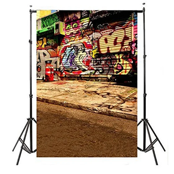 5X7FT Graffiti Wall Photography Backdrops Photo Props Studio Background Vinyl 1.5x2.1m | Электроника