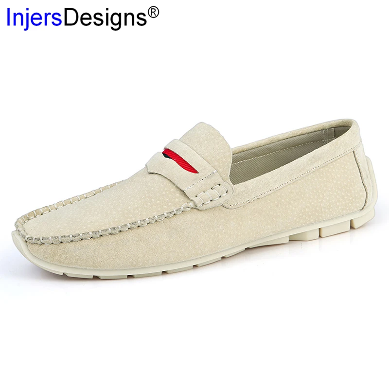 

Big Size 38-48 Pigskin Loafers 4 Color Slip-On Breathable Boat Shoes Men New Arrival Casual Soft Moccasins Fashion Driving Shoes