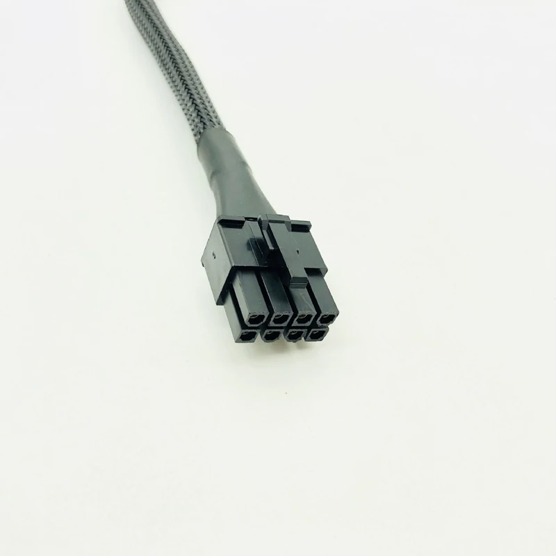 Черный 650 мм рукав 8pin кабель питания для процессора 8Pin до 8(4 + 4)-Pin модульные кабели