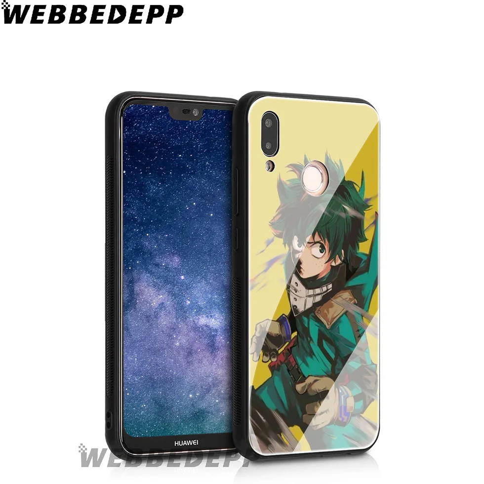 Чехол из закаленного стекла WEBBEDEPP My Hero academic для Huawei Mate 20 P20 P10 P Smart 2019 2018 &amp Honor 10 9 8X 7A