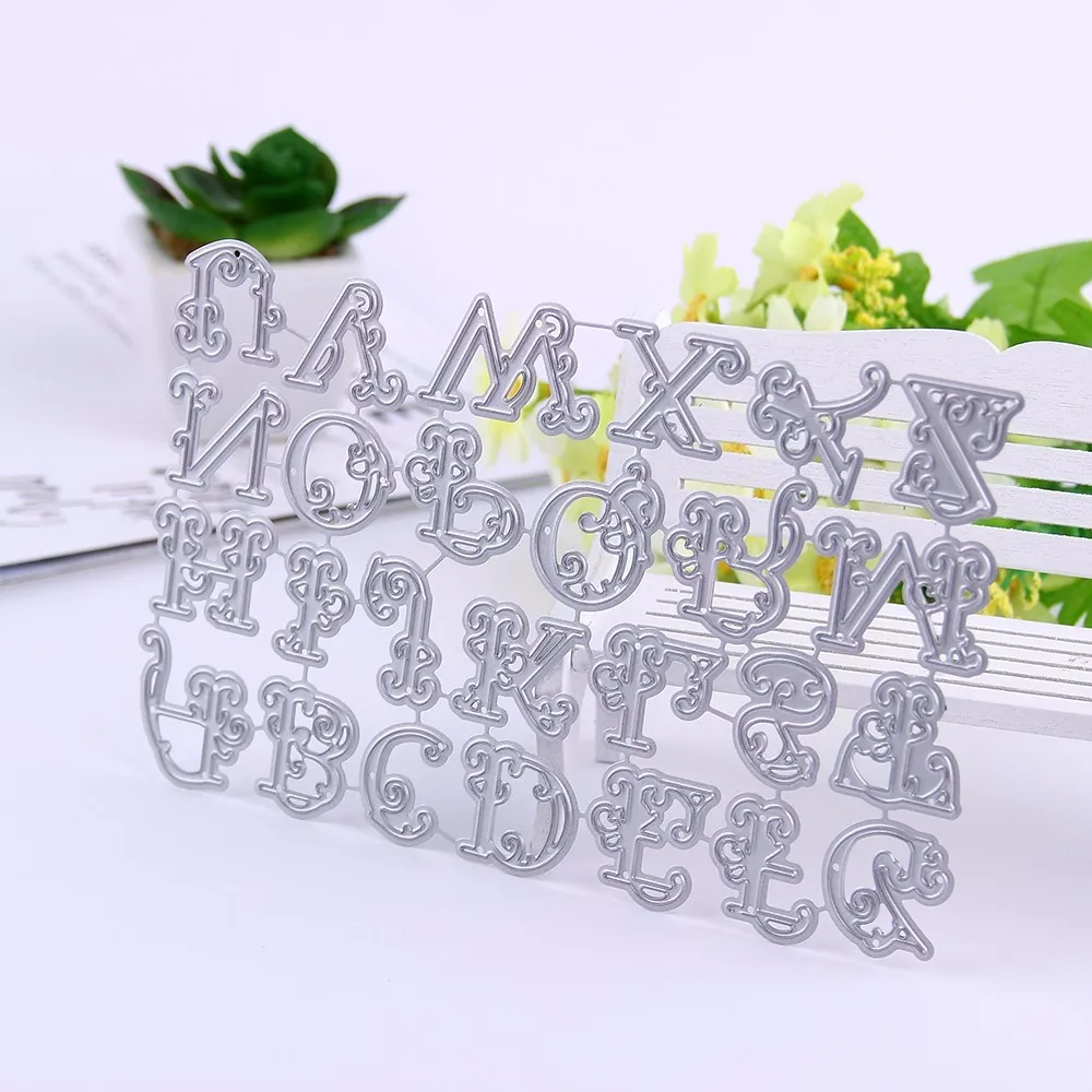 Алфавит Письмо ремесло штампы ABC металла резки DIY Скрапбукинг 2019 Новое