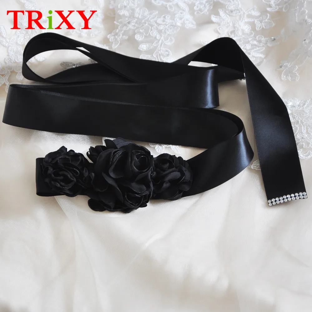 TRiXY S226 черный элегантный цветок Вечеринка Выпускные платья Аксессуары свадебные