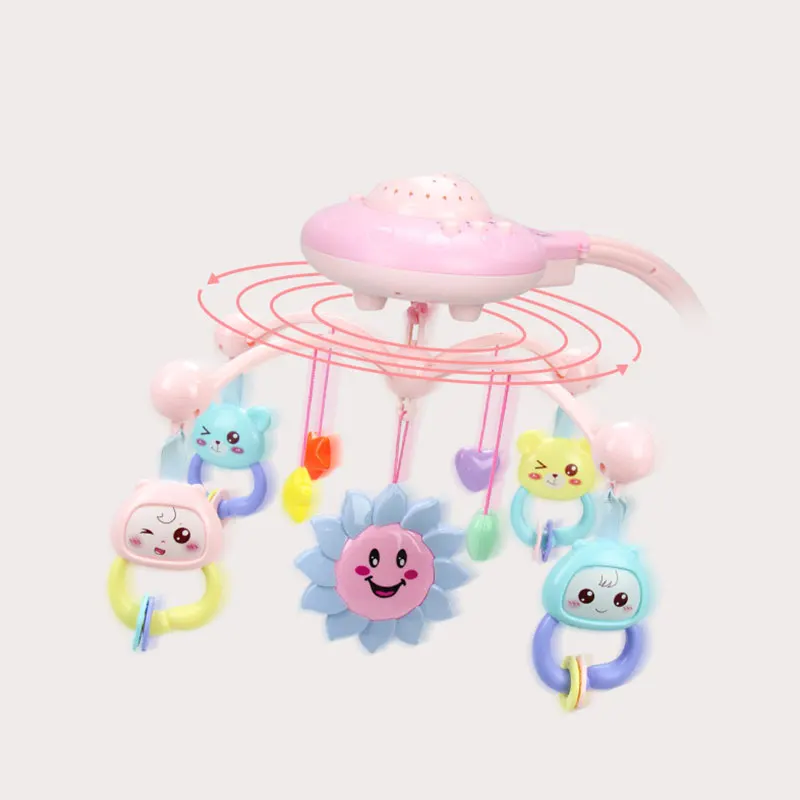 Детская Музыкальная погремушка колокольчик для кроватки 0 12