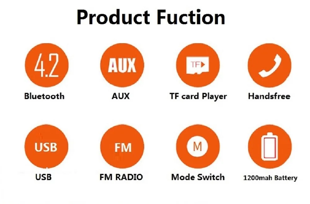 TOPROAD Bluetooth динамик 10 Вт беспроводной Hi-Fi стерео Колонка ткань сабвуфер Портативный динамик s Поддержка TF карта FM радио USB AUX