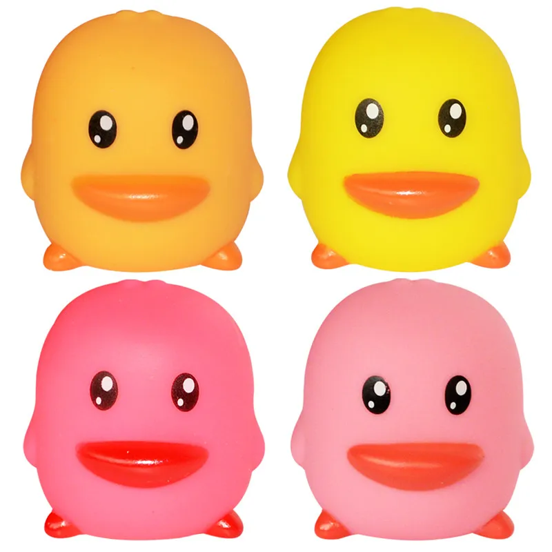 8 шт./компл. Kawaii резиновая утка детские Игрушки для ванны красочная мягкая