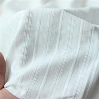 cotton white cloth pure cotton jacquard fabric pastoral small and clean womens wear shirt skirt childrens wear fabrics