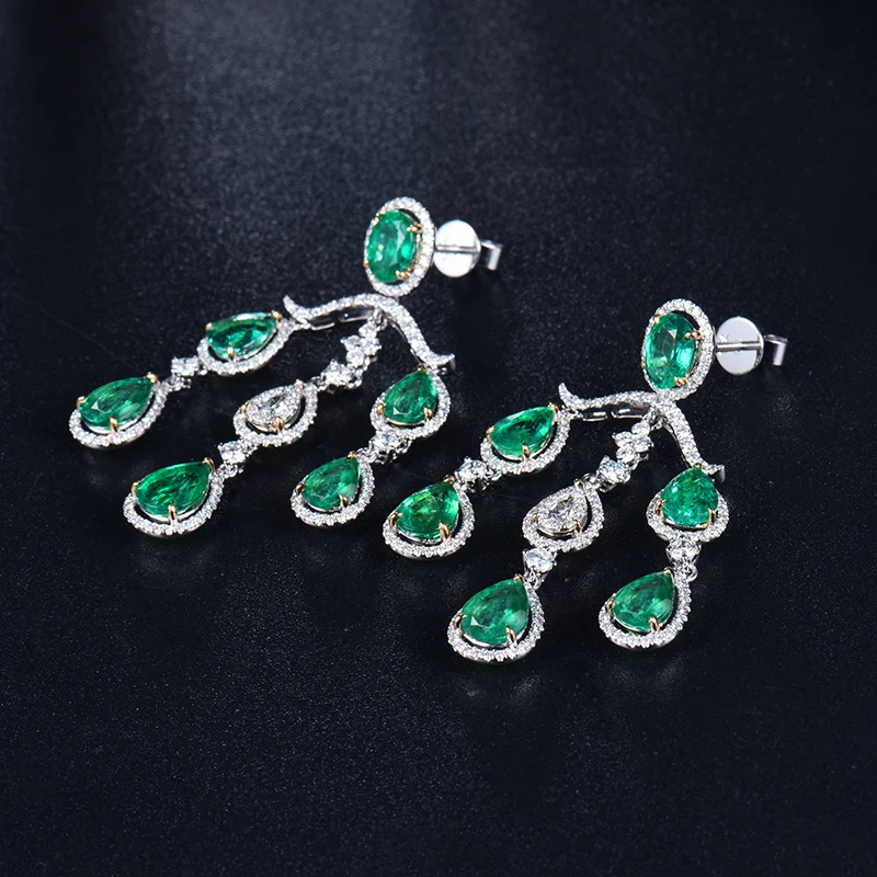 LOVERJEWELRY роскошные свадебные Dandle серьги 2019 Твердые серебряные ювелирные изделия с