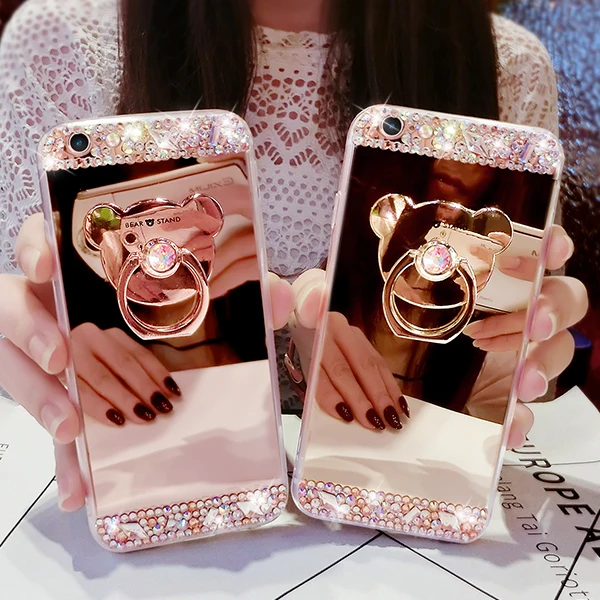 Чехол для телефона с кристаллами iPhone 12 11 Pro Max Роскошный чехол бриллиантами 7 8 6 Plus
