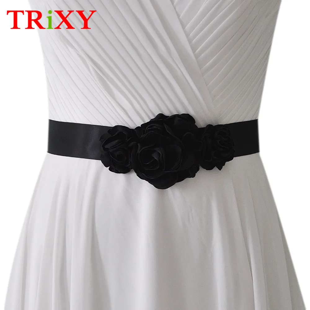 TRiXY S226 черный элегантный цветок Вечеринка Выпускные платья Аксессуары свадебные