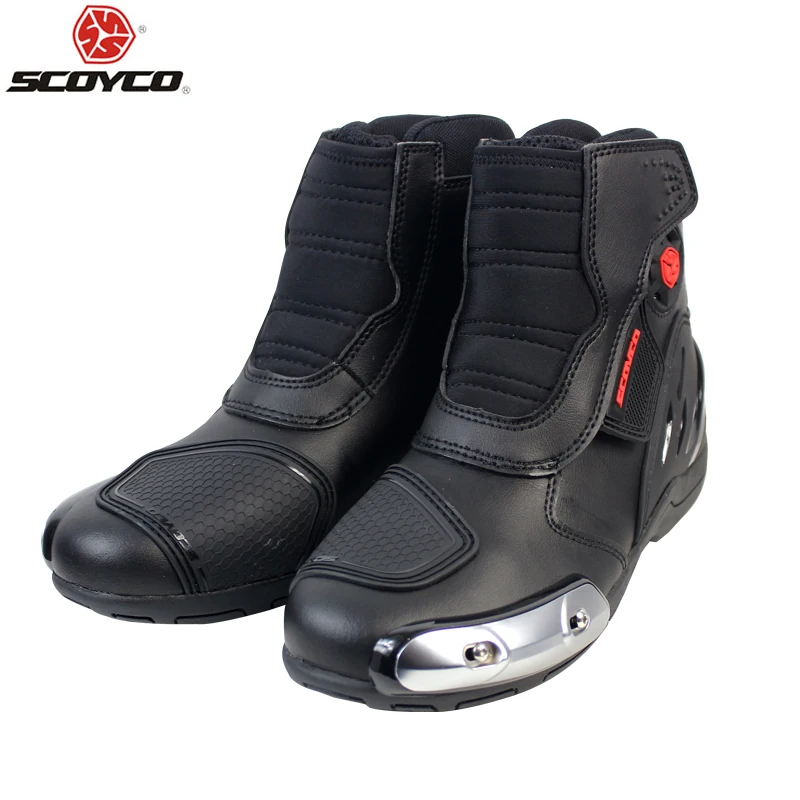 Ботинки SCOYCO M-002 из искусственной кожи для езды на мотоцикле по бездорожью |